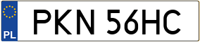 Trailer License Plate